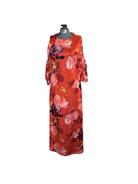 Women's Unbranded Maxi Dress Size Unspecified Red Floral